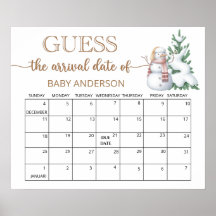 Calendario de adivinanza de fecha de parto de invi