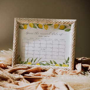 Póster Calendario de Adivinanza de la Fecha de Nacimiento