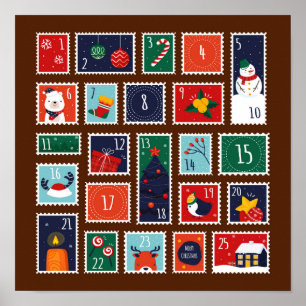 Póster Calendario de Adviento