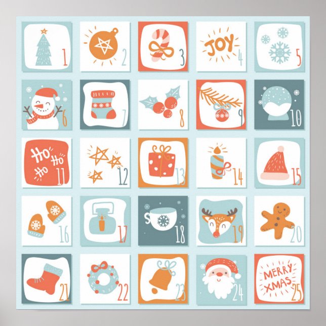 Póster Calendario de Adviento (Frente)
