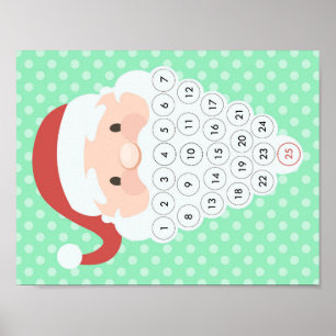 Póster Calendario de Adviento de Cuenta Regresiva de Navi