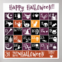 Calendario de Adviento de Halloween
