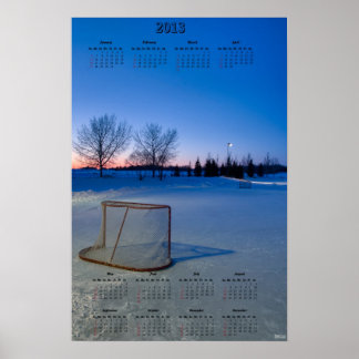 Póster Calendario de bloqueo de NHL 2013