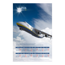 Calendario de carteles homenaje a Antonov An-225 M