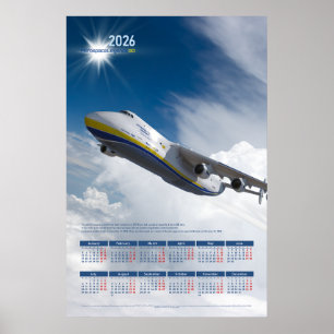 Póster Calendario de carteles homenaje a Antonov An-225 M