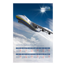 Calendario de carteles homenaje a Antonov An-225 M