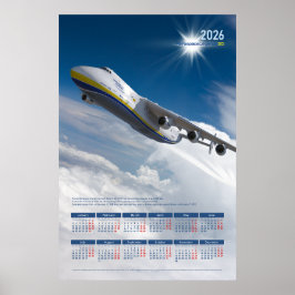 Póster Calendario de carteles homenaje a Antonov An-225 M