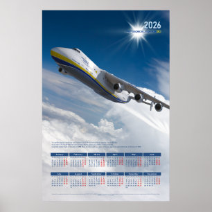 Póster Calendario de carteles homenaje a Antonov An-225 M