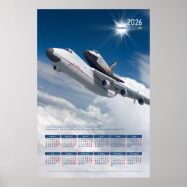 Póster Calendario de carteles homenaje a Antonov An-225 M
