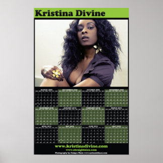 Póster Calendario de chicas pin-up Kristina Divine