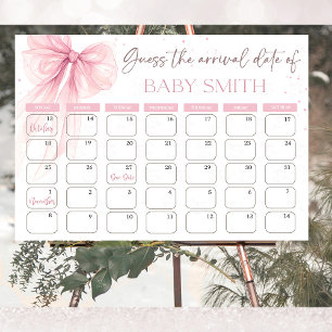 Póster Calendario de Conjeturas de Fecha de Nacimiento Co