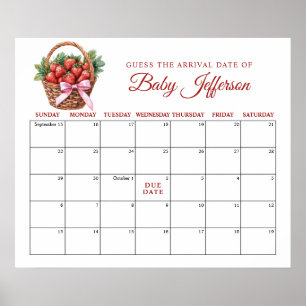 Póster Calendario de Conjeturas de Fecha de Nacimiento Fr