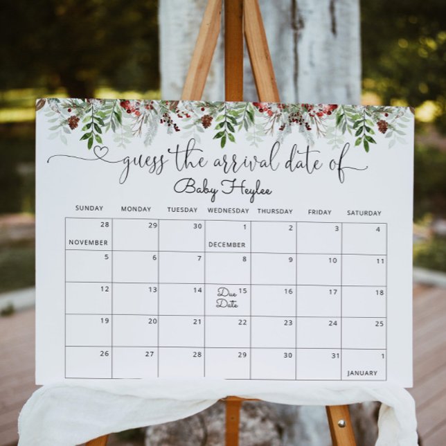 Póster Calendario de conjeturas de fecha probable de Ever (Subido por el creador)