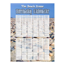 Calendario de Cumpleaños Personalizado de Playa Pe