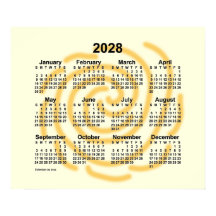 Calendario de Días Soleados 2028 de Janz Poster
