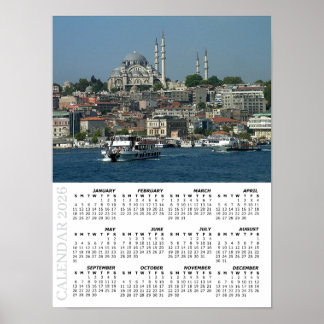 Póster Calendario de Estambul 2026, Sultan Ahmed, Turquía