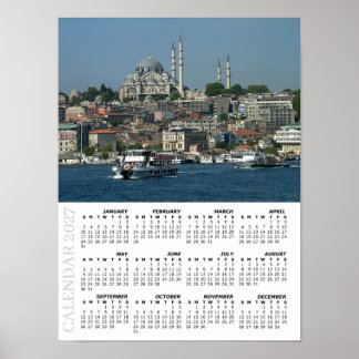 Póster Calendario de Estambul 2027, Sultan Ahmed, Turquía