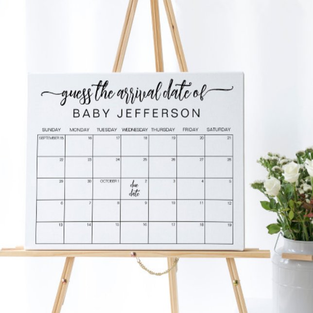 Póster Calendario de Fecha de Entrega Estimada para Baby  (Subido por el creador)