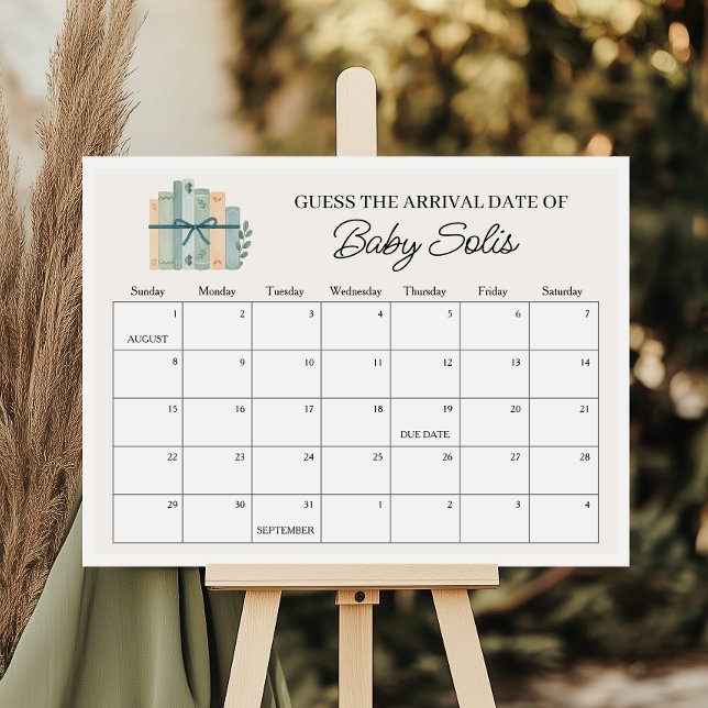 Póster Calendario de Fecha de Nacimiento del Bebé - Un Nu (Subido por el creador)