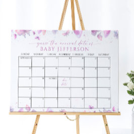 Póster Calendario de fecha de vencimiento de la adivinaci