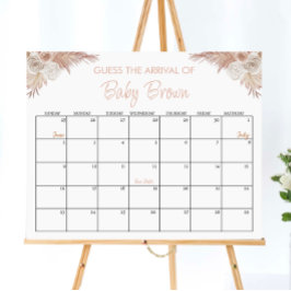 Póster Calendario de fecha de vencimiento de la Adivkin d