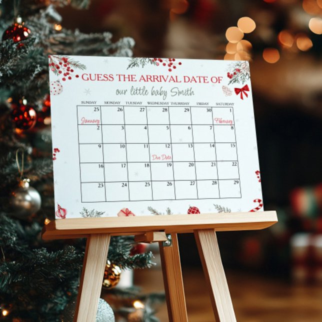 Póster Calendario de fecha de vencimiento de Santa Baby S (Subido por el creador)