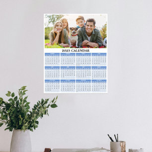 Póster Calendario de Fotos Personalizado 2025