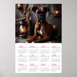 Póster Calendario de Great Dane 2025
