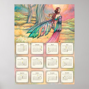 Póster Calendario de hadas 2020 de Molly Harrison