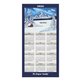 Póster Calendario de Invierno Mágico 2026
