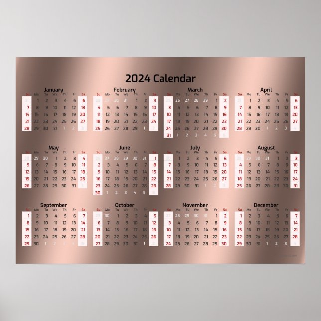 Póster Calendario de la Edad de Oro 2024 (Frente)