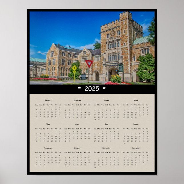 Póster Calendario de Muro de Entrada Principal del Colegi (Frente)