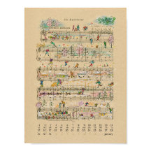 Calendario de Notas Felices de Enero 2022