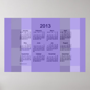 Póster Calendario de pared de 2013