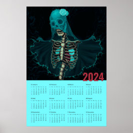 Póster Calendario de pared fantasma del Gótico 2024