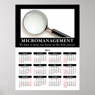 Póster Calendario de Paredes Demotivacionales de 2012: Mi