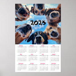 Póster Calendario de perros 2025