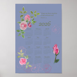 Póster Calendario de texto anual JW personalizable