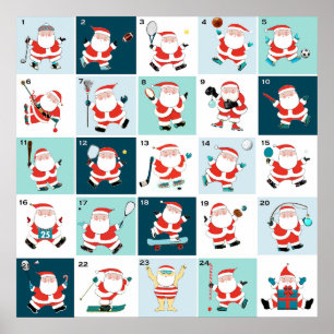 Póster Calendario del Adviento de la Cuenta Atrás de Navi