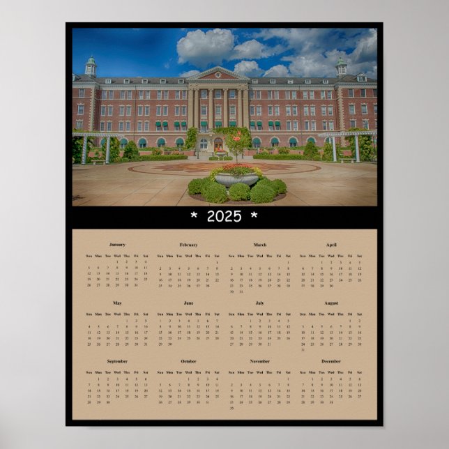 Póster Calendario del Muro del Instituto Culinario de Amé (Frente)
