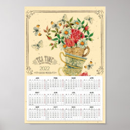 Póster Calendario del té 2022