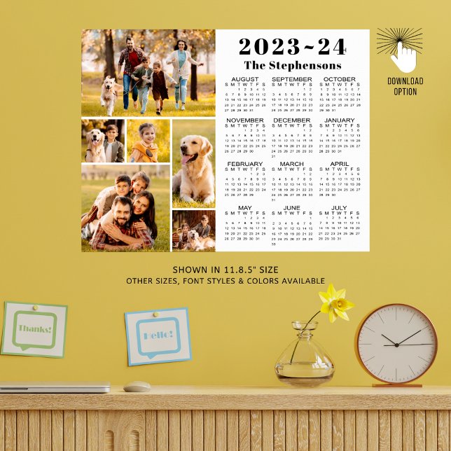 Póster Calendario Escolar 2023-24 6 Fotos Personalizado (Subido por el creador)