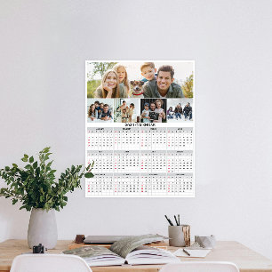 Póster Calendario fotográfico 2026 de Personalizado de Co