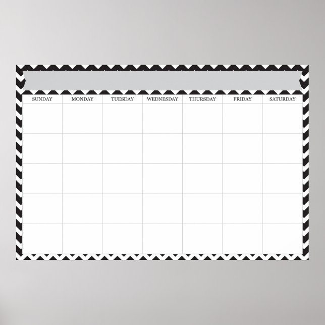 Póster Calendario gigante (Frente)