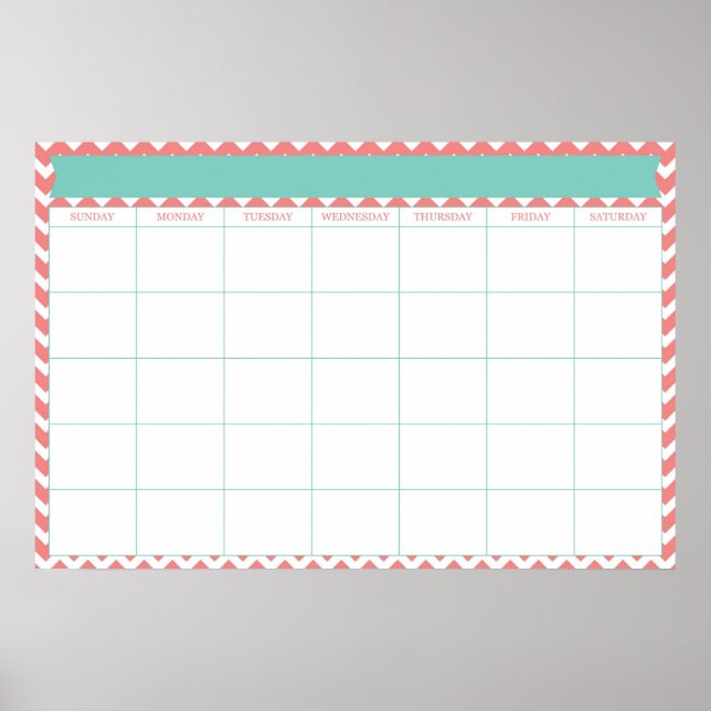 Póster Calendario gigante (Frente)