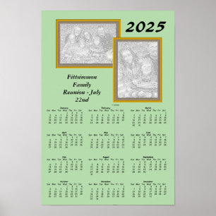 Póster Calendario - Imágenes de Reunión x 2 - 2025