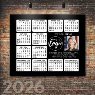 Póster Calendario - logotipo, negocio de fotografía