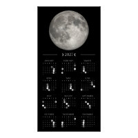 Calendario Lunar 2027 de pared 35,5 x 71 cm