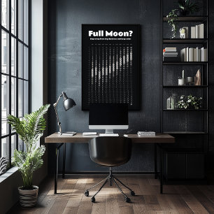 Póster Calendario lunar para programar decisiones