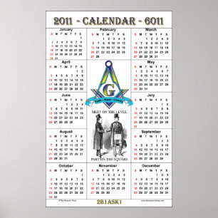 Póster Calendario Masónico 2011
